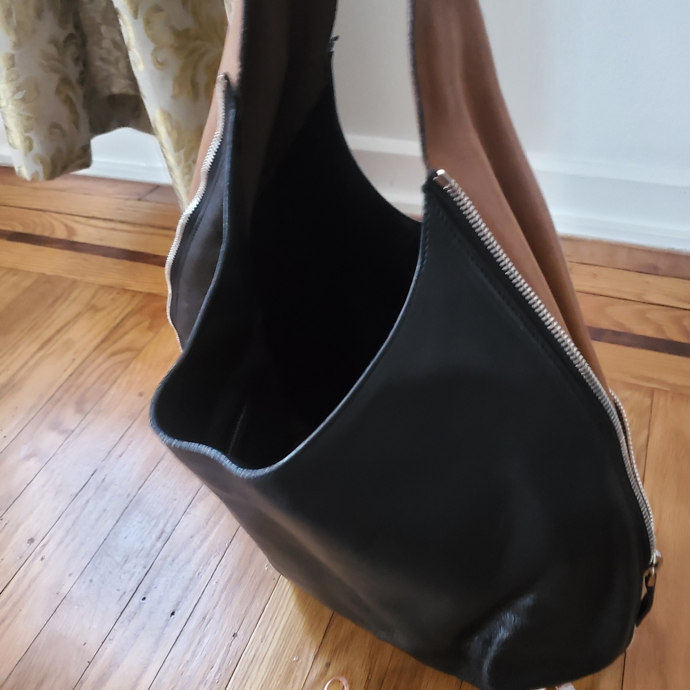 Marni ITALY Authentic  Black and Brown Leather Hobo Bag - Picture 14 of 16